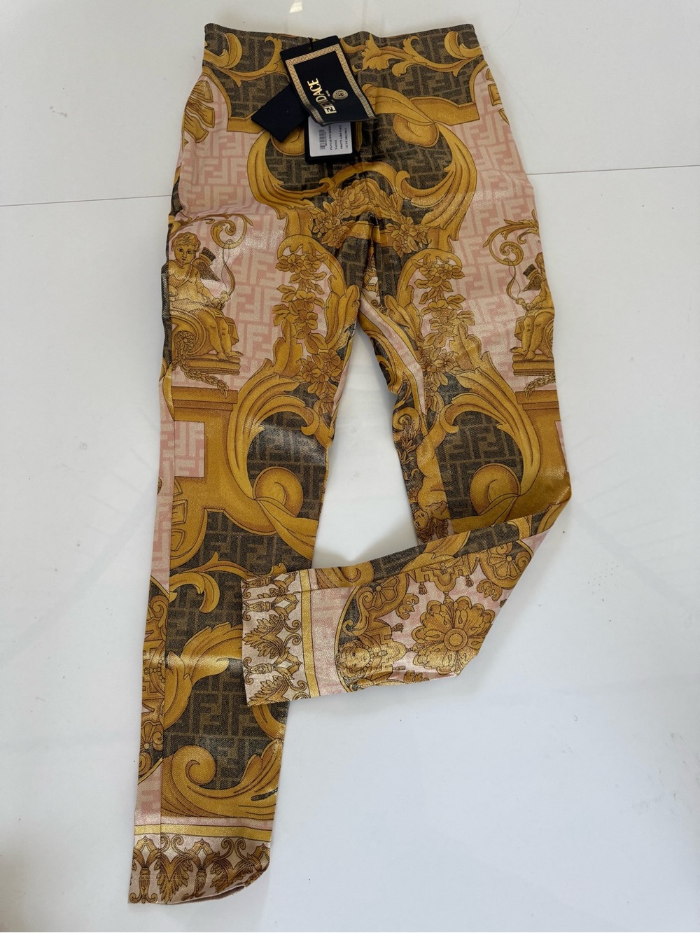 Fendace (Fendix Versace) FF Logo Baroque Print pants